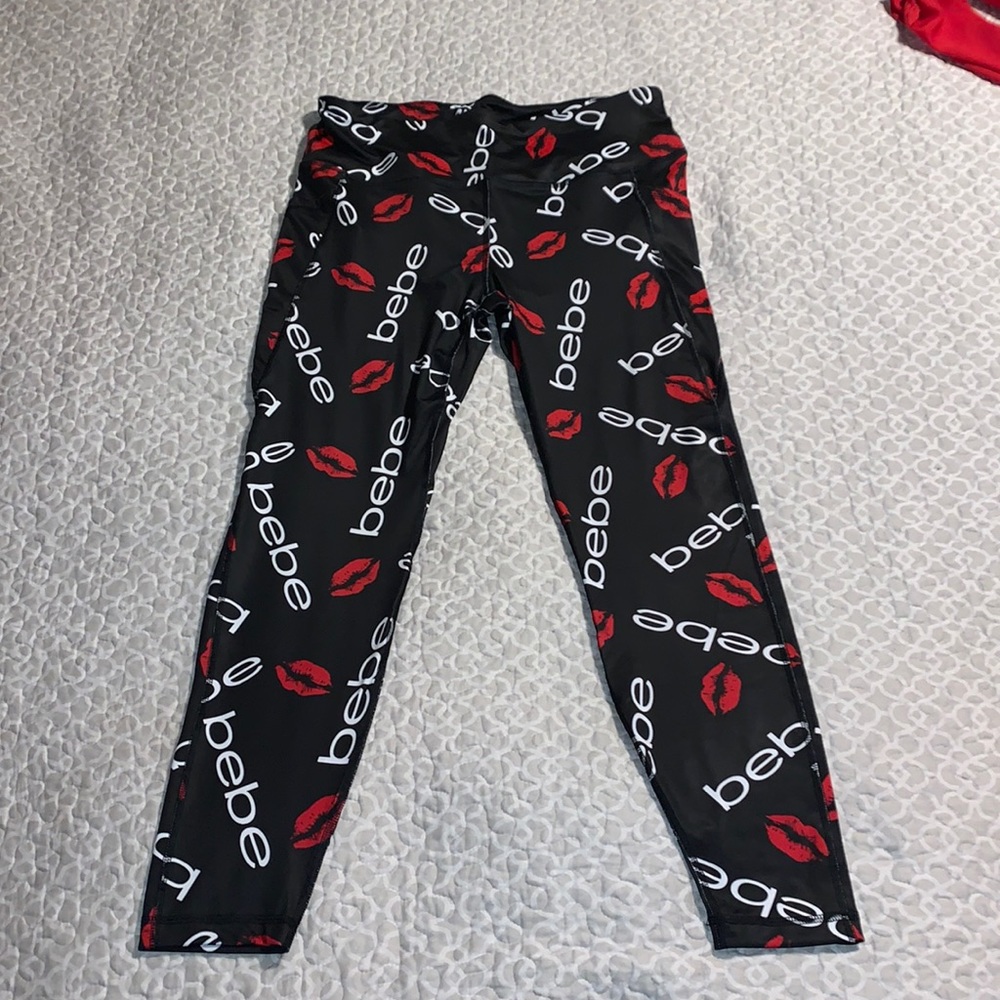 Bebe Sport Athletic Leggings size Large